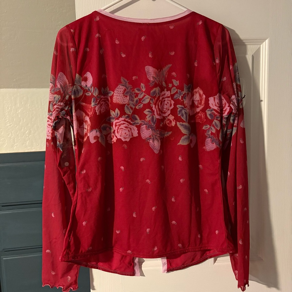 NWT Free People Mesh Cardi Top - Picture 4 of 7